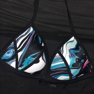 PINK Marbled Bikini Top